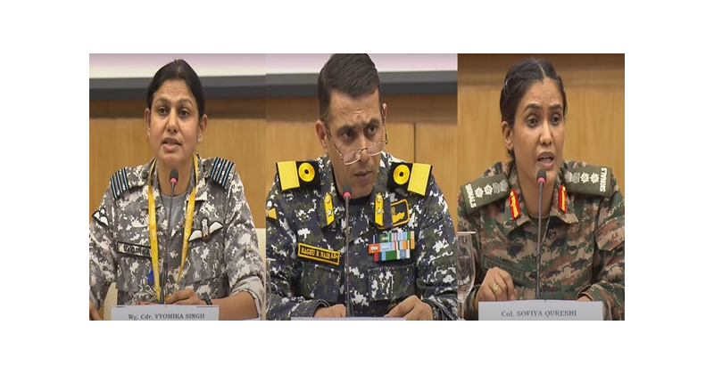 ഓപ്പറേഷന് സിന്ദൂര്: ‘ വധിച്ചത് 100 ഓളം ഭീകരരെ, ഒൻപത് ഭീകരകേന്ദ്രങ്ങൾ തകർത്തു’: സൈന്യം ഓപ്പറേഷന് സിന്ദൂര്: ‘ വധിച്ചത് 100 ഓളം ഭീകരരെ, ഒൻപത് ഭീകരകേന്ദ്രങ്ങൾ തകർത്തു’: സൈന്യം